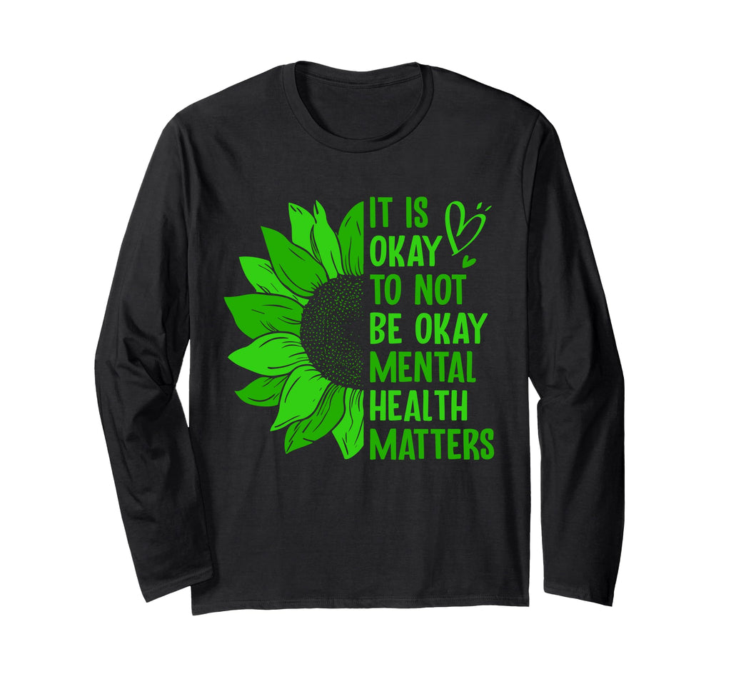Mental Health Awareness Ribbon Items Sweatshirt - Graphic Print Unisex - T-Shirt, Sweatshirt, Hoodie