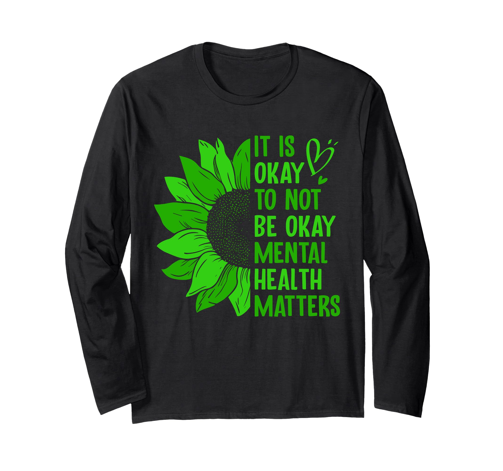 Mental Health Awareness Ribbon Items Sweatshirt - Graphic Print Unisex - T-Shirt, Sweatshirt, Hoodie