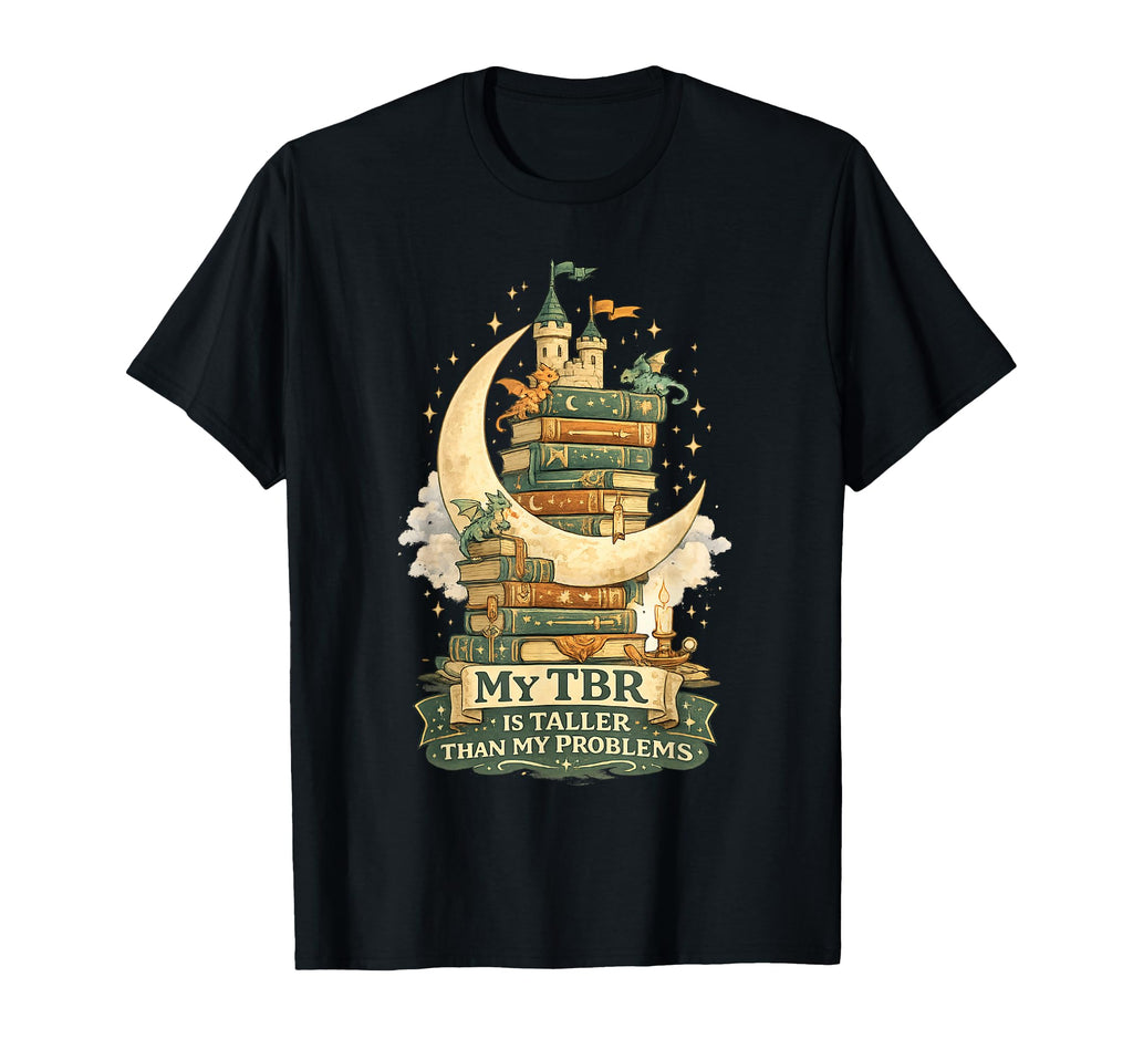 Funny Dragon Reading Fantasy Book Lovers T-Shirt - Unique Graphic Unisex - T-Shirt, Sweatshirt, Hoodie