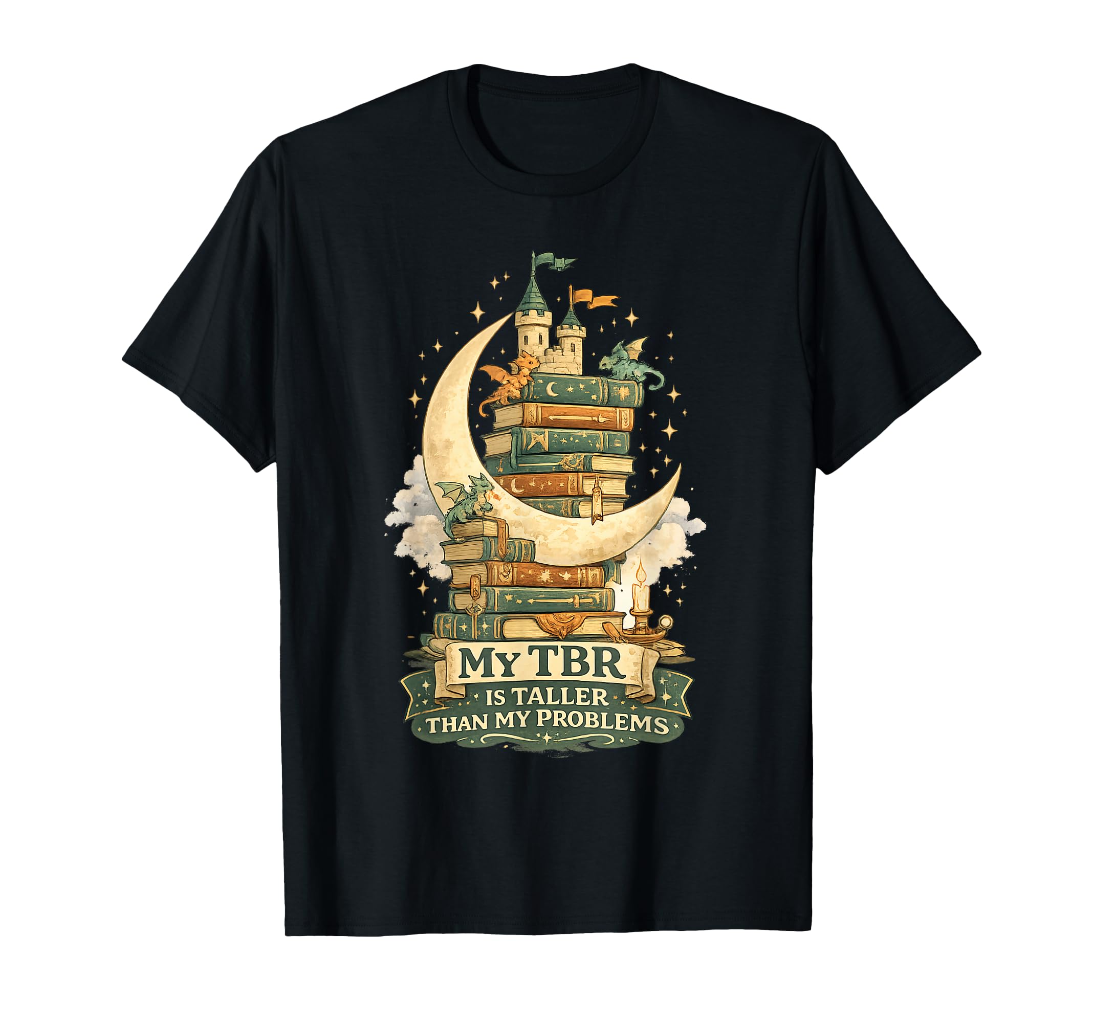 Funny Dragon Reading Fantasy Book Lovers T-Shirt - Unique Graphic Unisex - T-Shirt, Sweatshirt, Hoodie