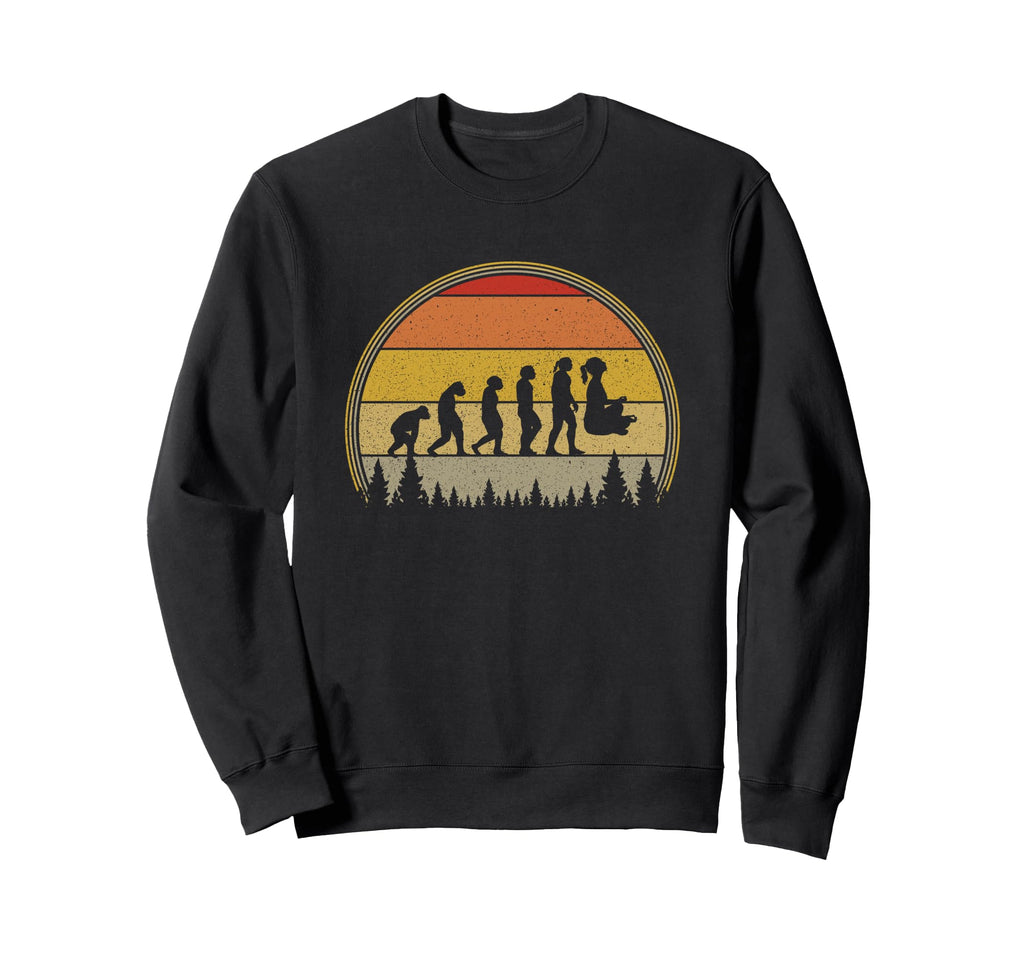 Sunset Evolution Meditation Yoga Sweatshirt - Fun Novelty Design Unisex - T-Shirt, Sweatshirt, Hoodie