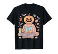Fall Halloween Jacolantern Pumpkin T-Shirt - Minimalist Print Men Women - T-Shirt, Sweatshirt, Hoodie