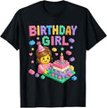 Building Blocks Bricks Birthday Party Girls Master Builders T-Shirt Unisex T-shirt, Sweatshirt, Hoodie, Long Sleeve Tee - T-Shirt, Sweatshirt, Hoodie