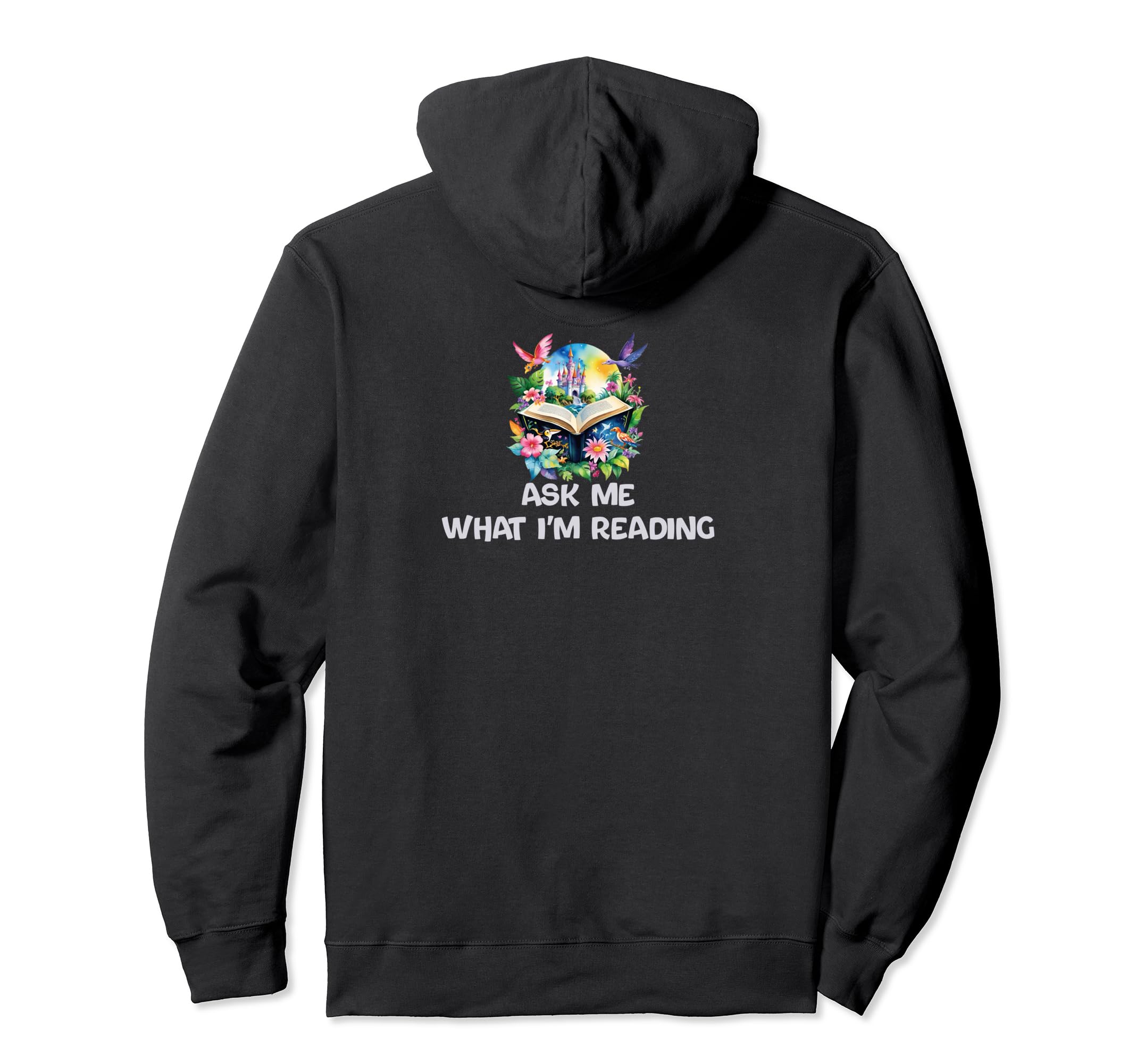 Ask Me What Im Reading Book Worm Hoodie - Minimalist Print Men Women - T-Shirt, Sweatshirt, Hoodie