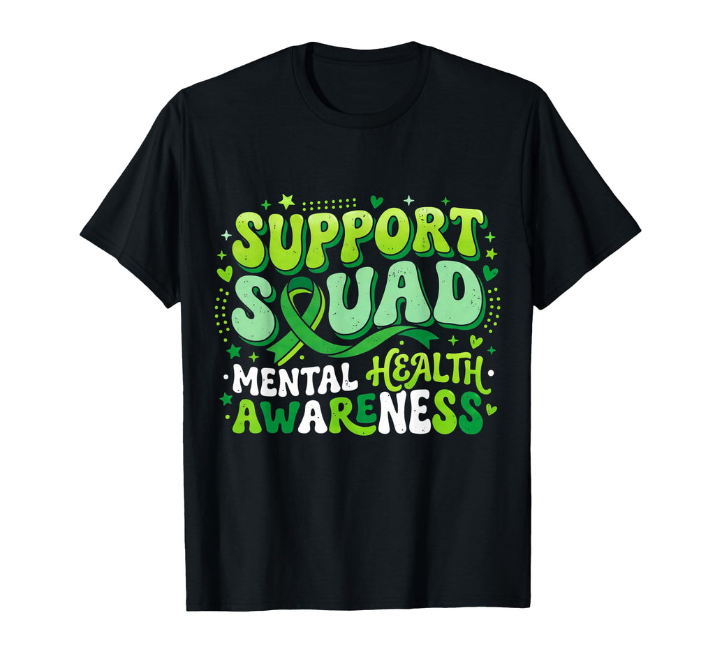 Mental Health Awareness Support Squad T-Shirt - Unique Graphic for Adults - T-Shirt, Sweatshirt, Hoodie