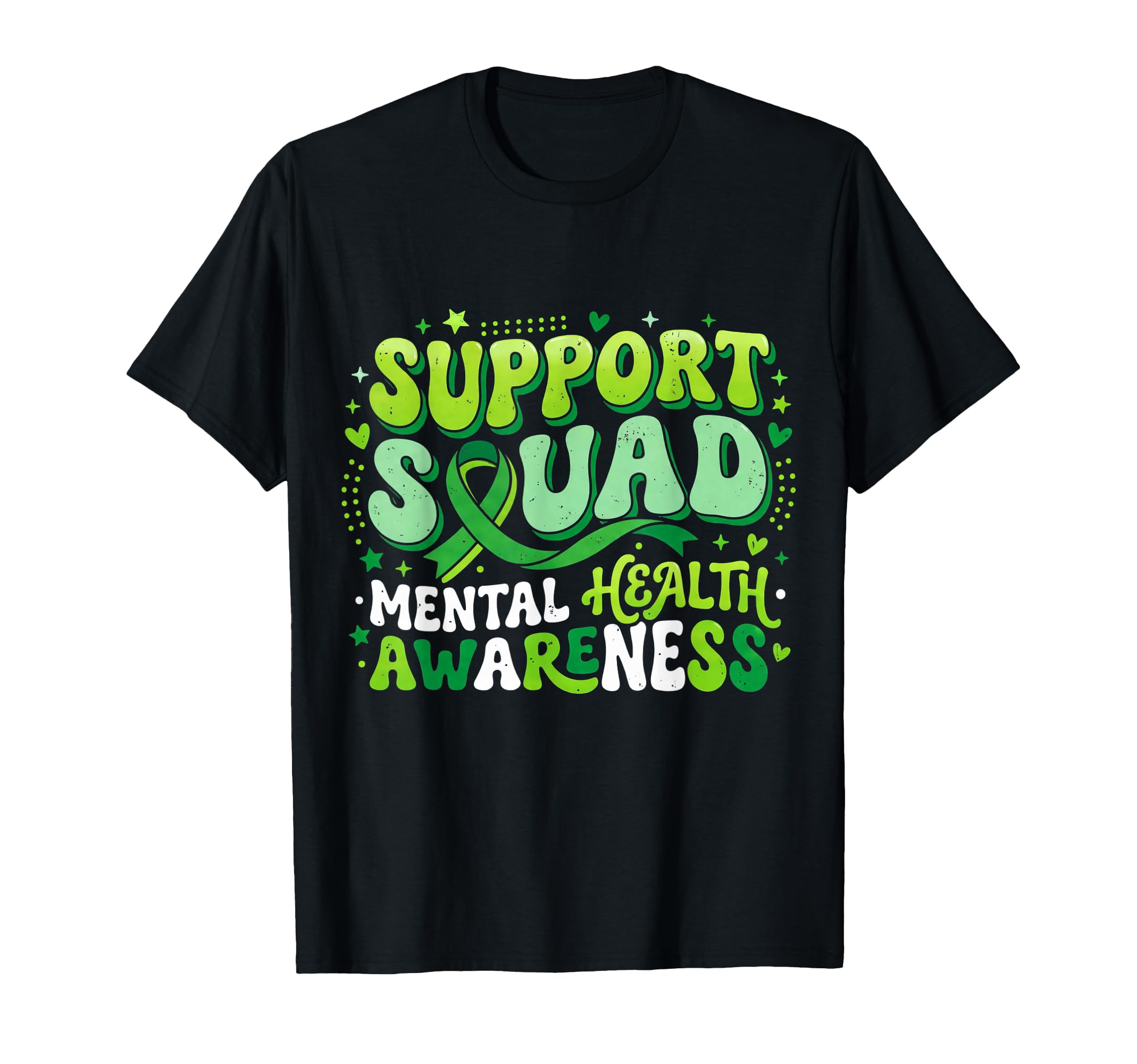 Mental Health Awareness Support Squad T-Shirt - Unique Graphic for Adults - T-Shirt, Sweatshirt, Hoodie