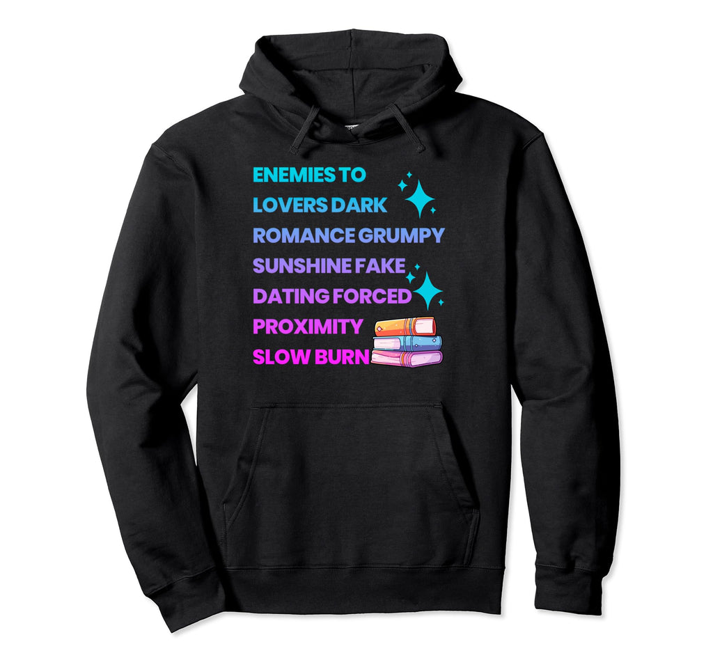 Bibliophile Romance Book Genre Hoodie - Custom Art Print Unisex - T-Shirt, Sweatshirt, Hoodie
