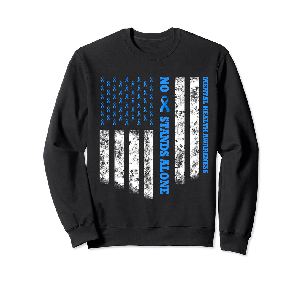 No One Stands Alone Usa Flag Sweatshirt - Novelty Apparel for Adults - T-Shirt, Sweatshirt, Hoodie