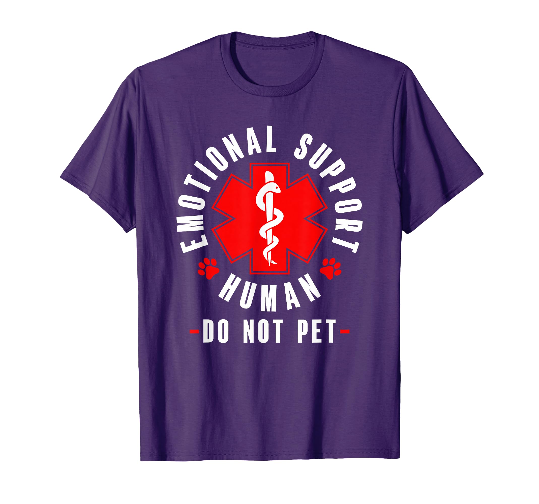 Emotional Support Human Service T-Shirt - Novelty Apparel for Adults - T-Shirt, Sweatshirt, Hoodie