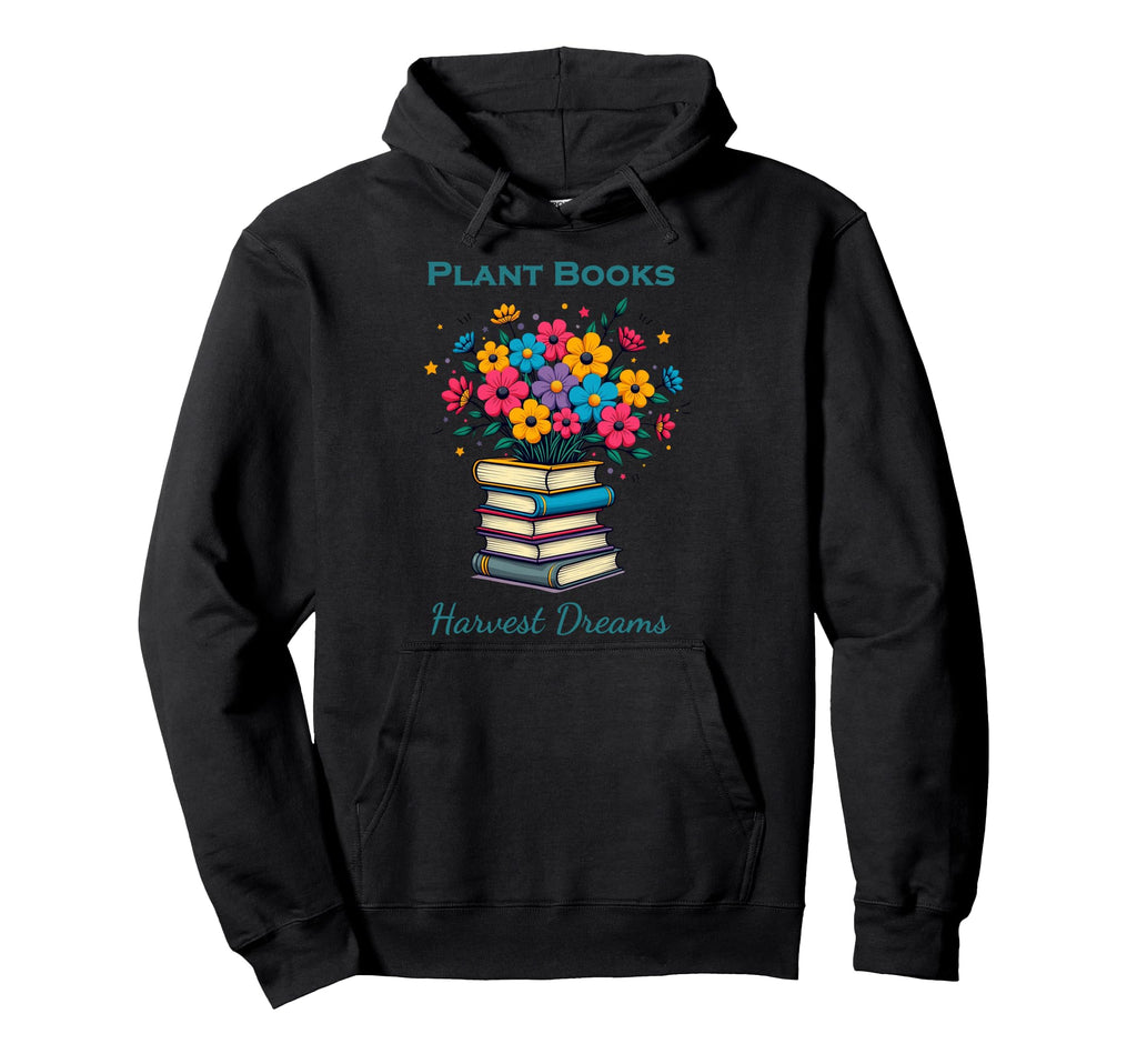 Plant Lover Reading Harvest Dreams Hoodie - Custom Art Print Men Women - T-Shirt, Sweatshirt, Hoodie