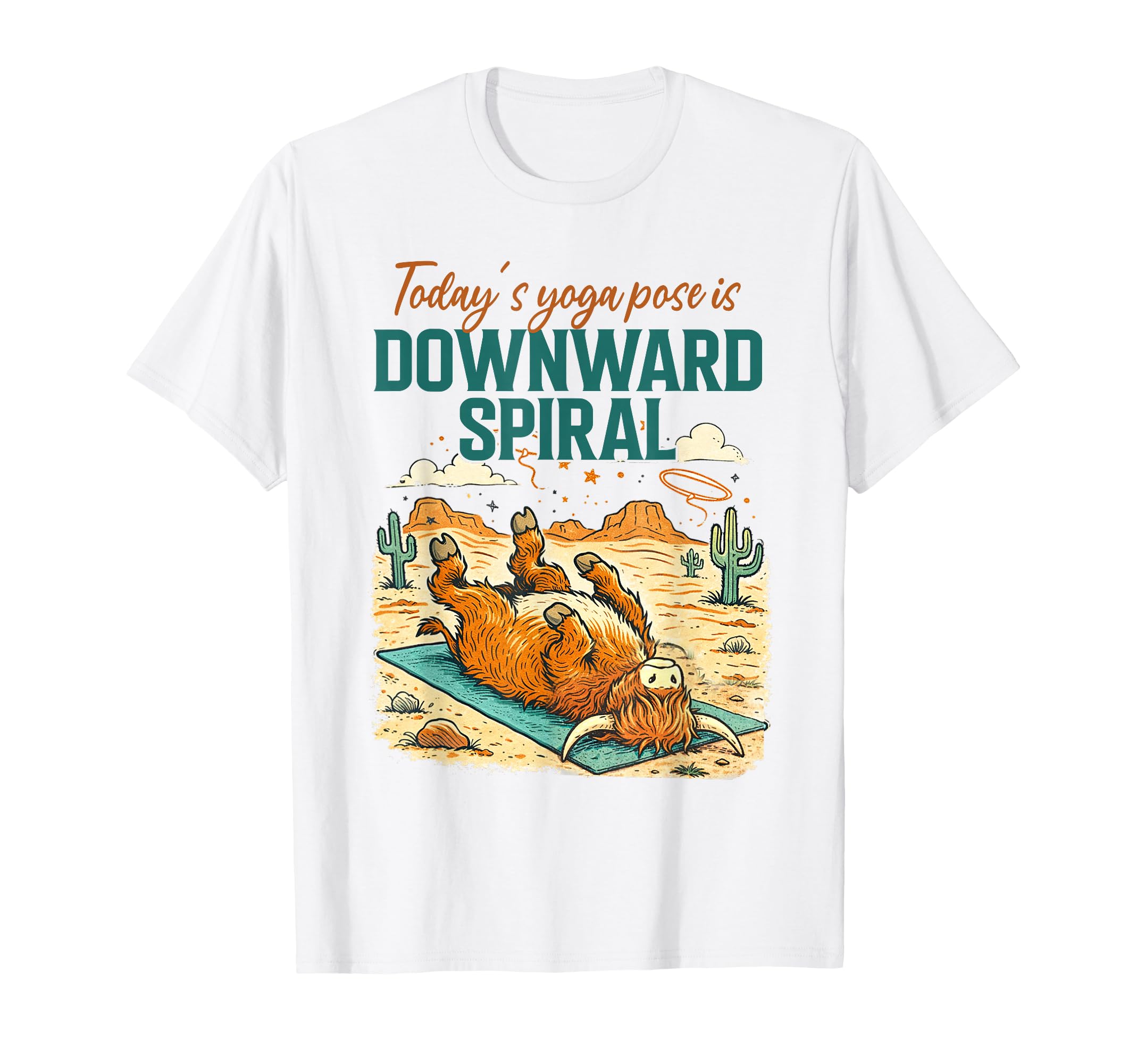 Mental Health Highland Cow T-Shirt - Casual Everyday Wear for Adults - T-Shirt, Sweatshirt, Hoodie