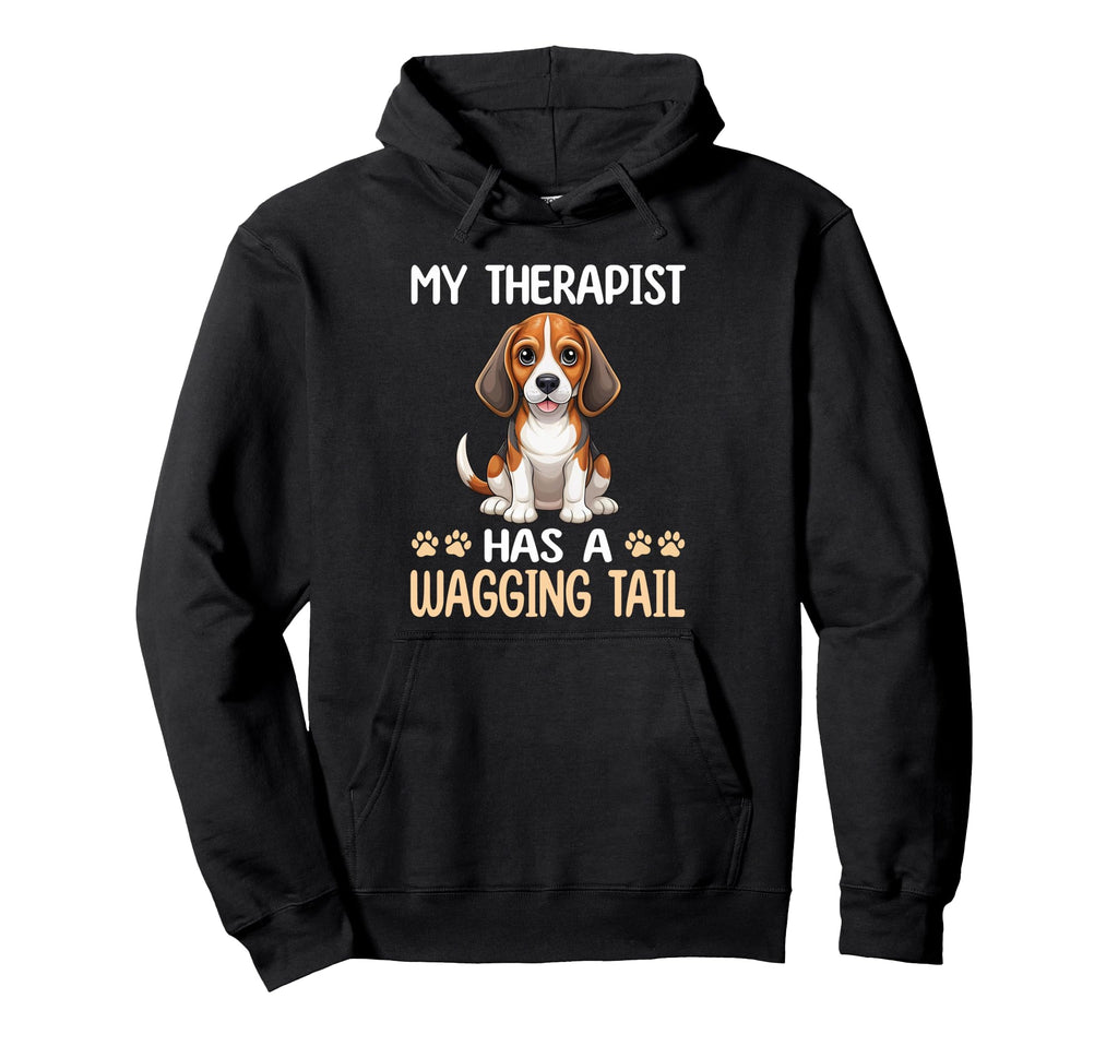 Beagle Therapy Service Dog Hoodie - Casual Everyday Wear Men Women - T-Shirt, Sweatshirt, Hoodie