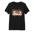 Sleeping Dragon Open Book Flowers Tri T-Shirt - Fun Novelty Design Unisex - T-Shirt, Sweatshirt, Hoodie