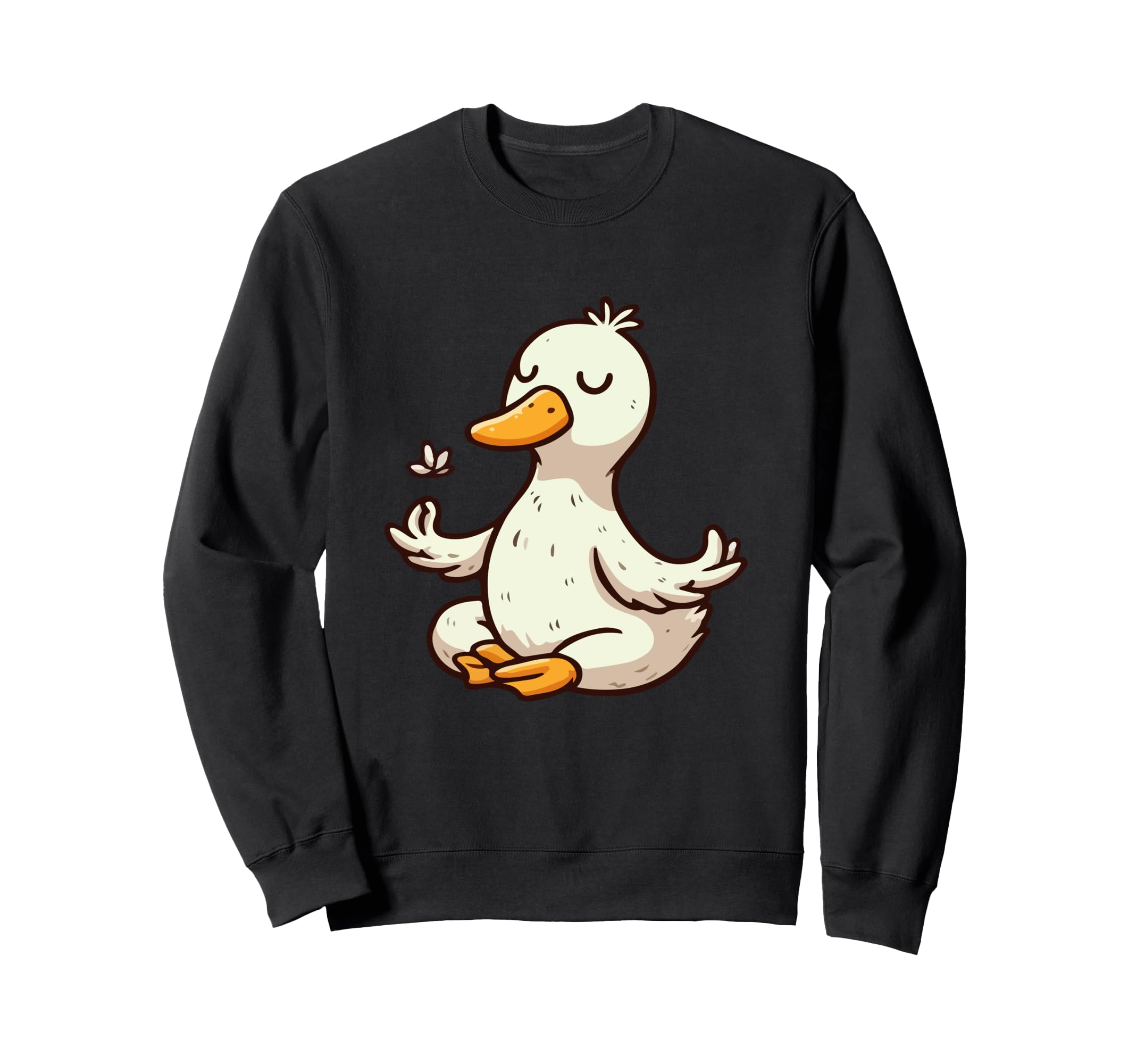Meditation Duck Yoga Pose Relaxing Sweatshirt - Novelty Apparel for Adults - T-Shirt, Sweatshirt, Hoodie