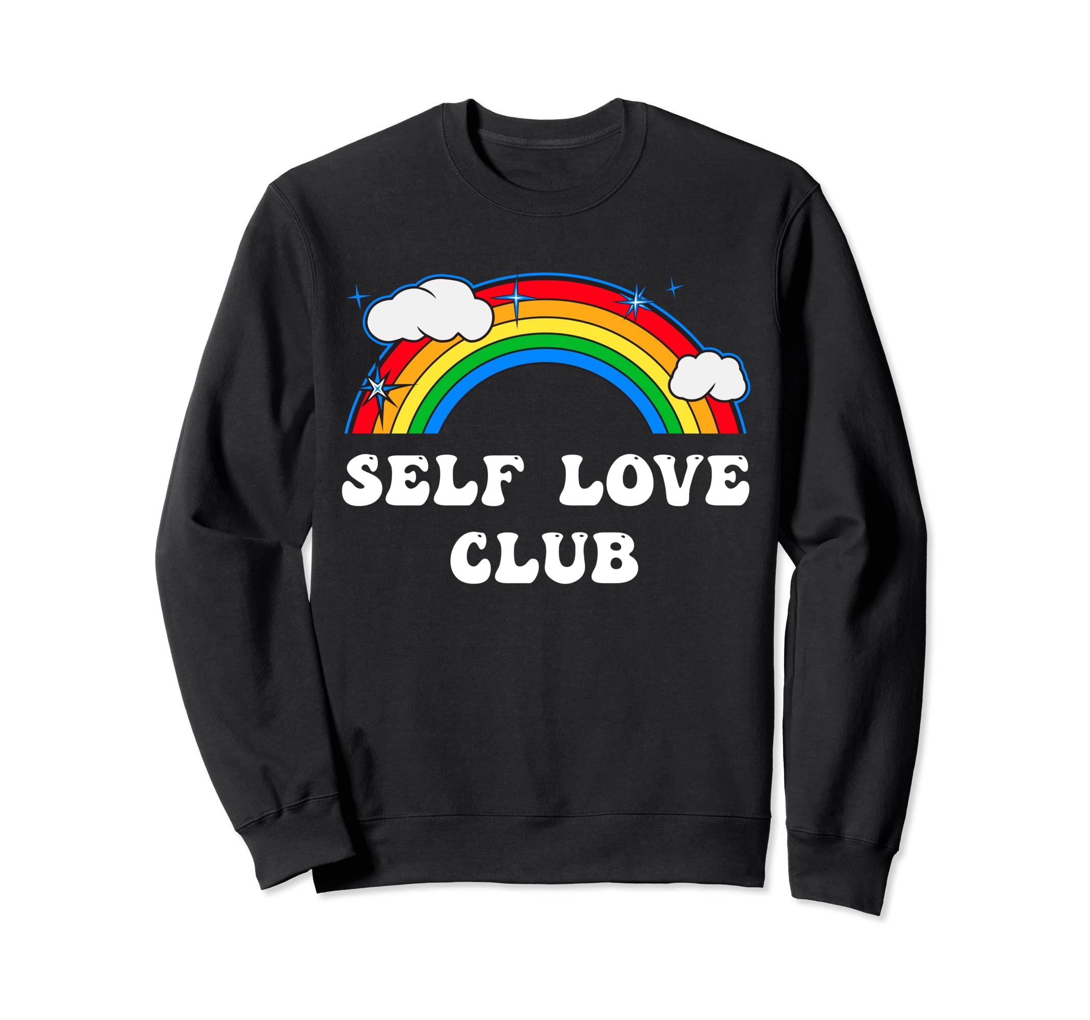 Self Love Club Rainbow Mental Sweatshirt - Minimalist Print for Adults - T-Shirt, Sweatshirt, Hoodie