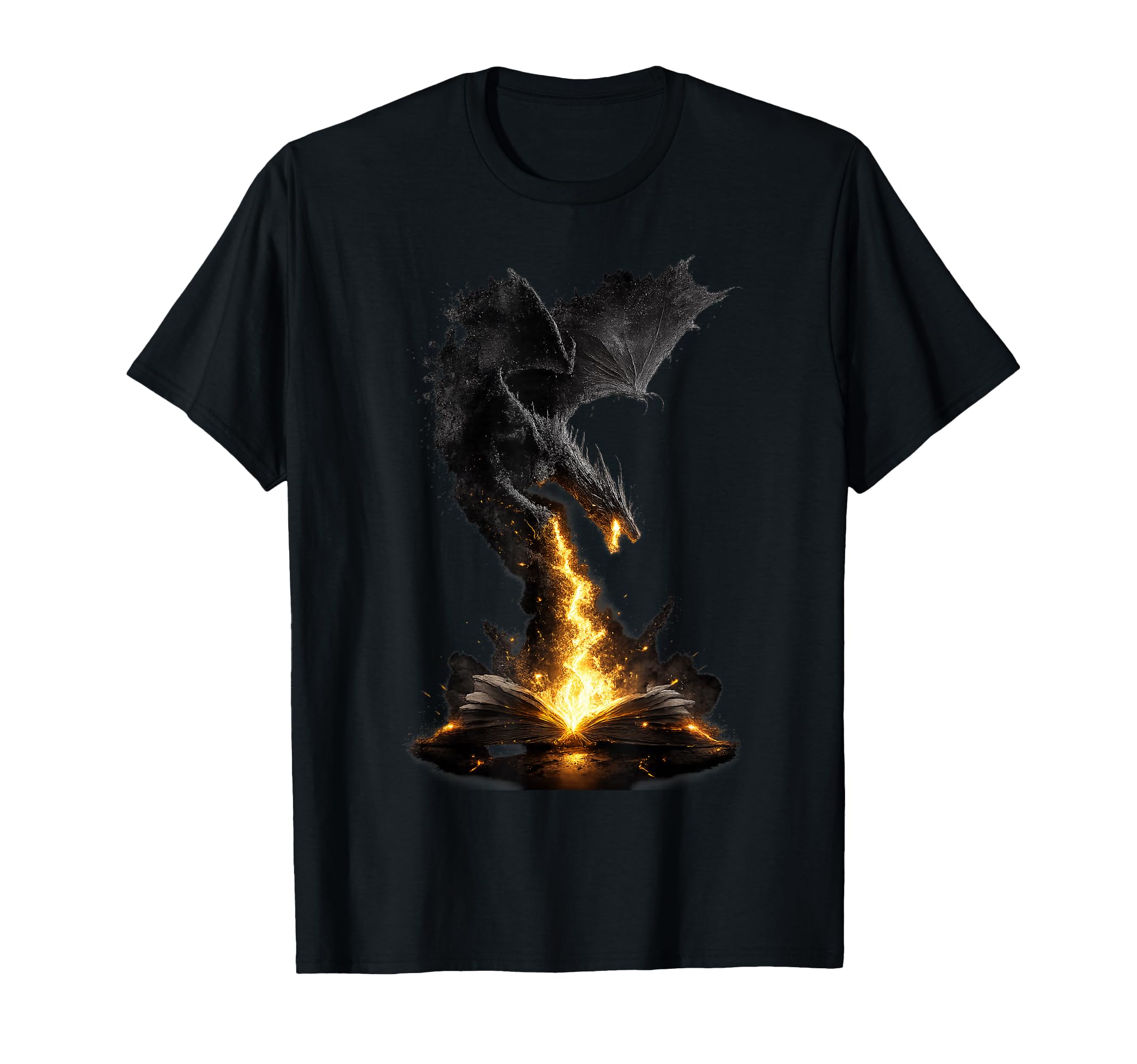 Book Lover Bookworm Reading Books Dragon T-Shirt - Graphic Print Men Women - T-Shirt, Sweatshirt, Hoodie