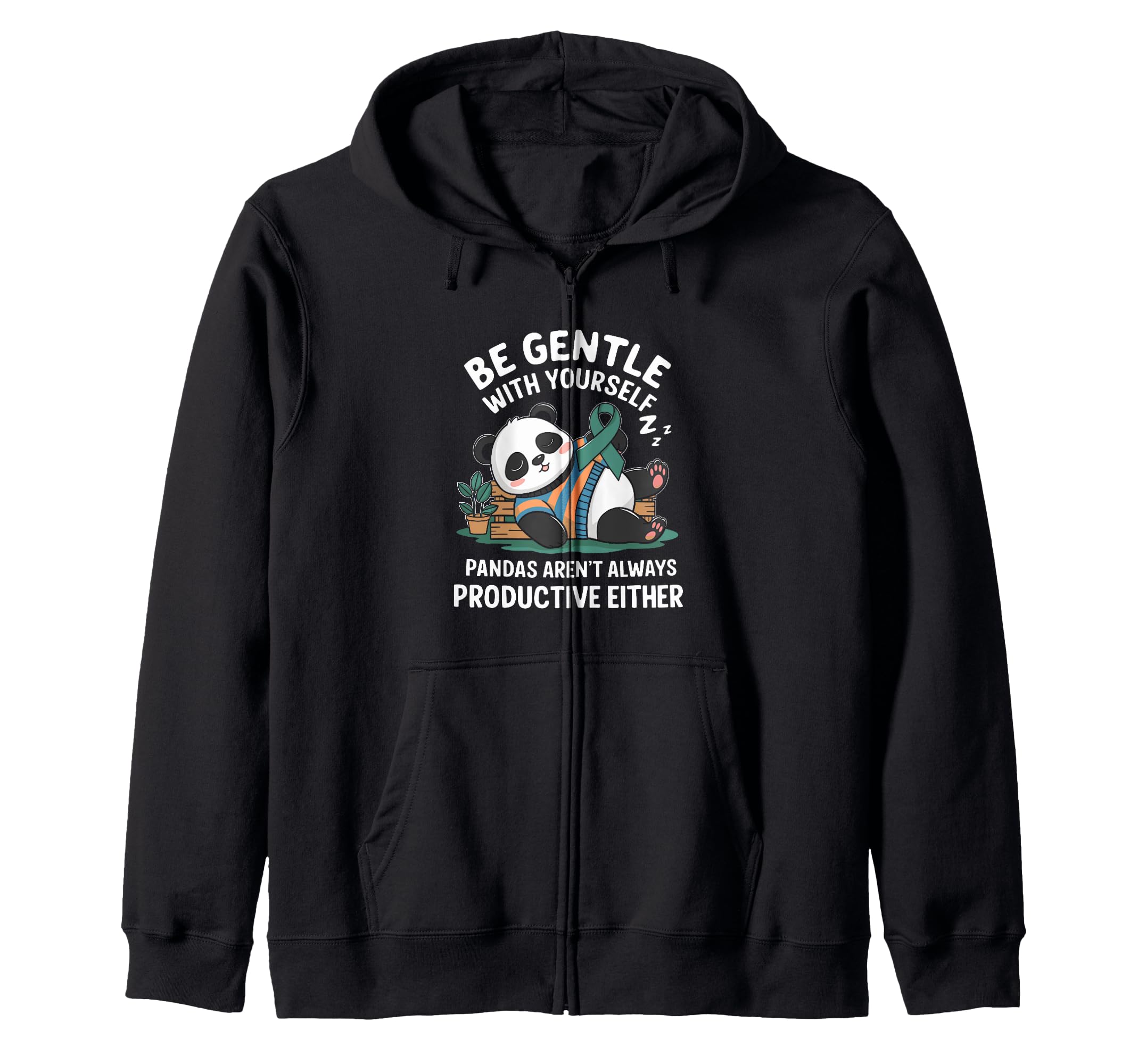 Mental Health Awareness Month Green Ribbon Hoodie - Graphic Print Unisex - T-Shirt, Sweatshirt, Hoodie