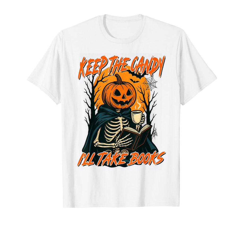 Halloween Reading Book Lover Keeps T-Shirt - Unique Graphic Men Women - T-Shirt, Sweatshirt, Hoodie