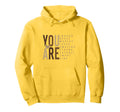 You Are Strong Brave Smart Enough Black Hoodie - Novelty Apparel Men Women - T-Shirt, Sweatshirt, Hoodie