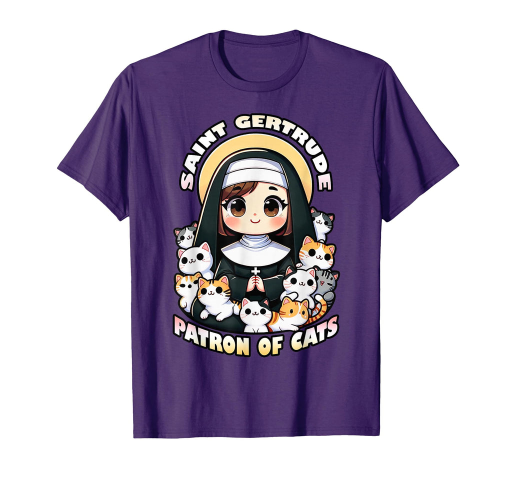 Plot Twist Prints Saint Gertrude Patron T-Shirt - Graphic Print Men Women - T-Shirt, Sweatshirt, Hoodie