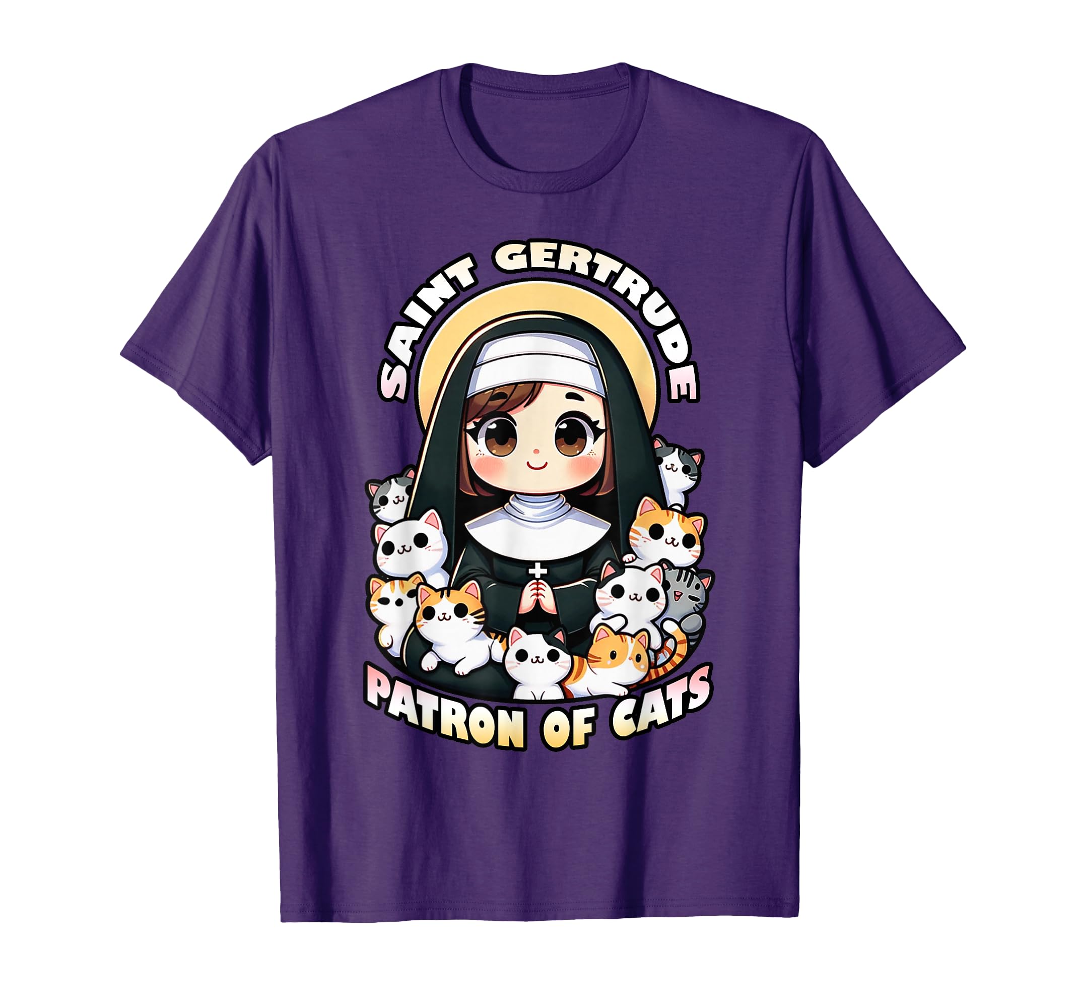 Plot Twist Prints Saint Gertrude Patron T-Shirt - Graphic Print Men Women - T-Shirt, Sweatshirt, Hoodie