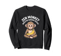 Zen Monkey Breathe Banana Repeat Sweatshirt - Graphic Print for Adults - T-Shirt, Sweatshirt, Hoodie