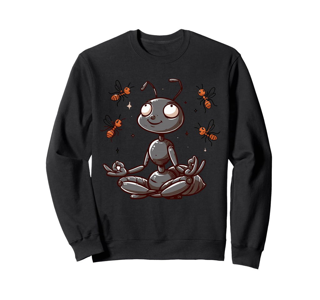 Meditation Ant Yoga Pose Relaxing Sweatshirt - Aesthetic Graphic Unisex - T-Shirt, Sweatshirt, Hoodie