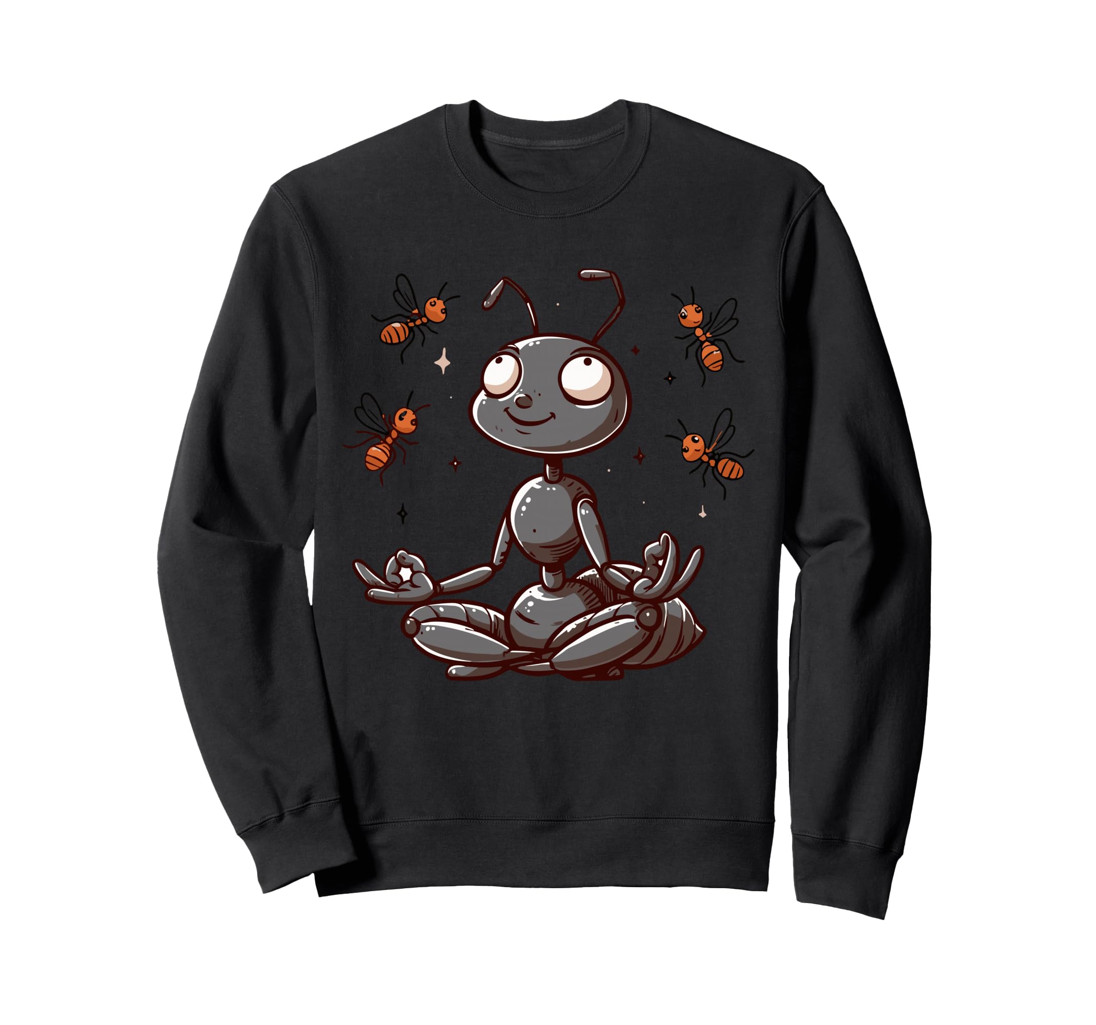 Meditation Ant Yoga Pose Relaxing Sweatshirt - Aesthetic Graphic Unisex - T-Shirt, Sweatshirt, Hoodie