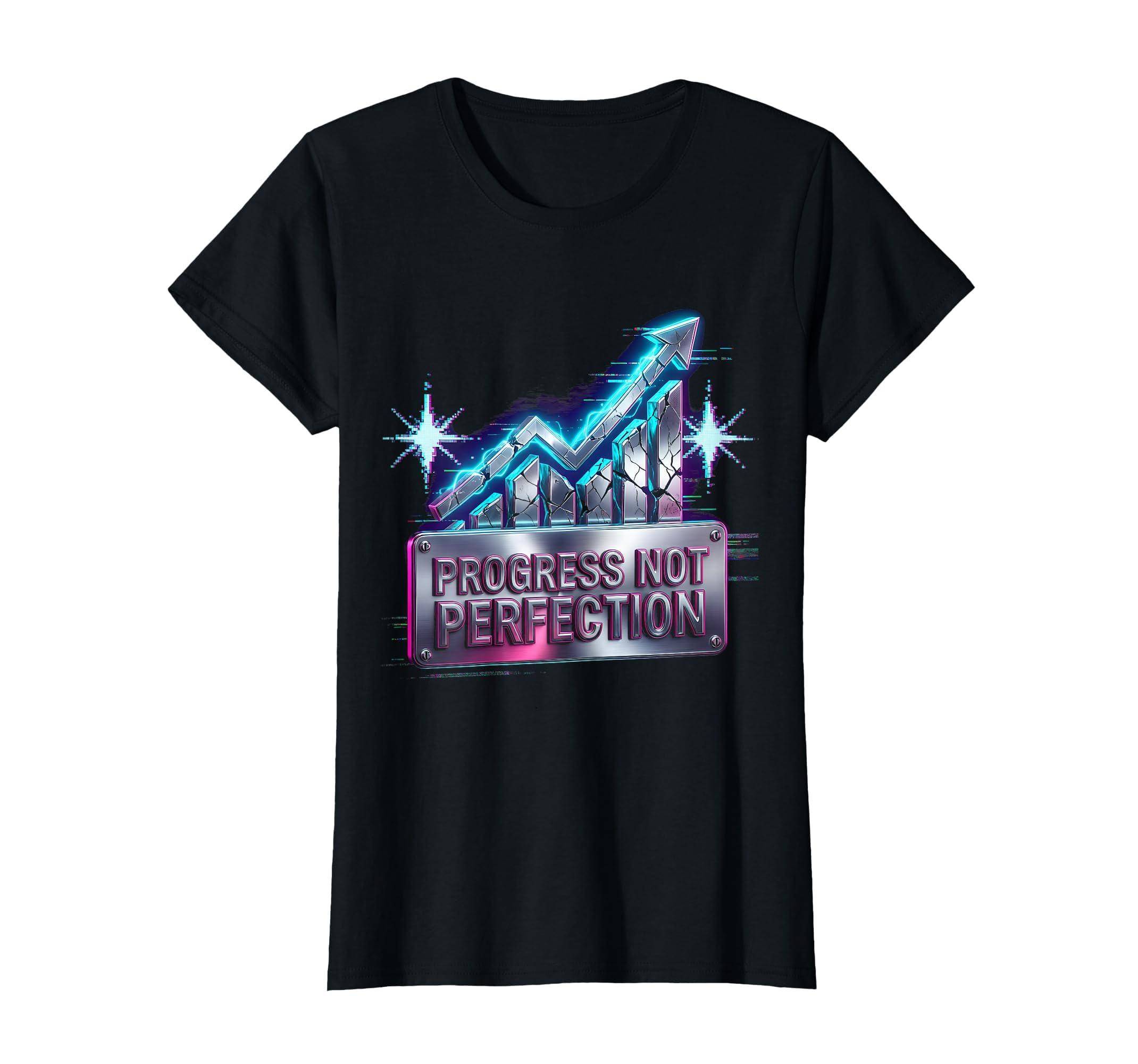Progress Not Perfection Mental T-Shirt - Aesthetic Graphic for Adults - T-Shirt, Sweatshirt, Hoodie