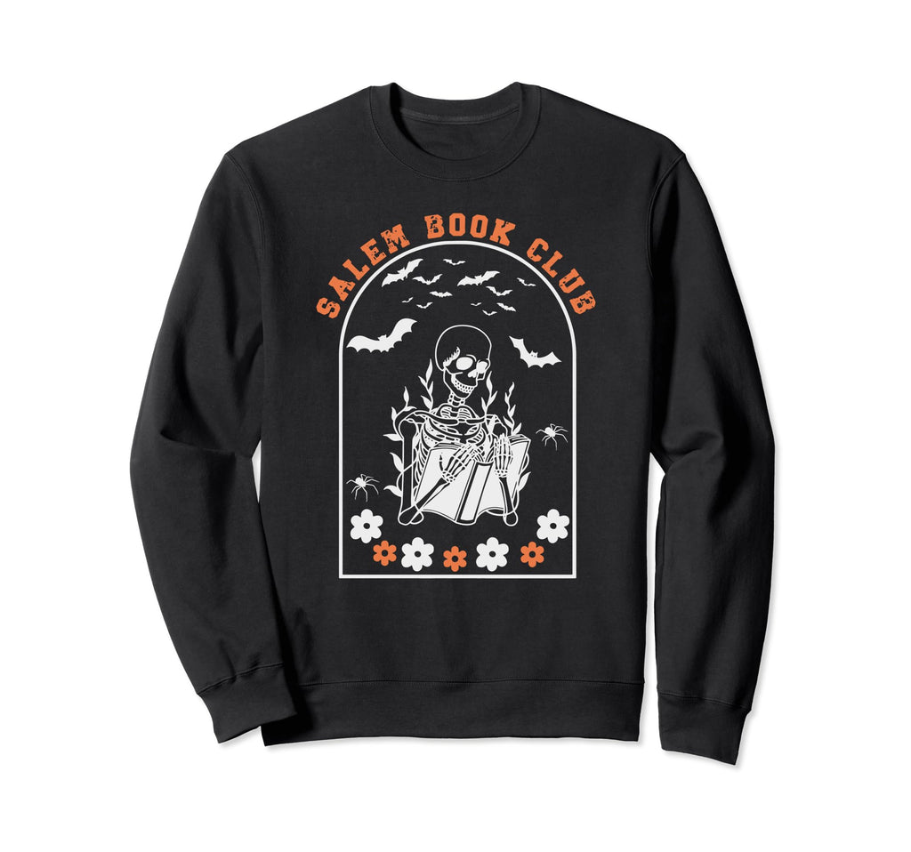 Salem Book Club Salem Witch Book Sweatshirt - Streetwear Style for Adults - T-Shirt, Sweatshirt, Hoodie