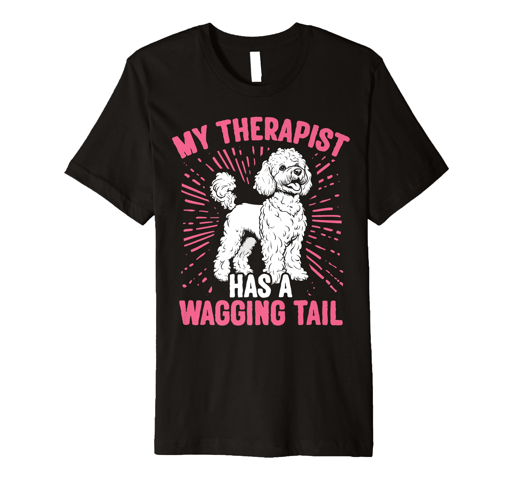 Poodle Therapy Service Dog T-Shirt - Graphic Print for Adults - T-Shirt, Sweatshirt, Hoodie