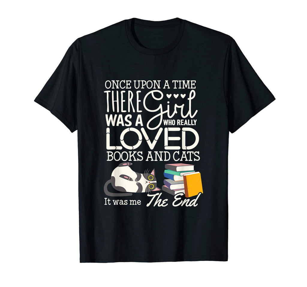 Cat Lover Book Lover Reading T-Shirt - Trendy Graphic Unisex - T-Shirt, Sweatshirt, Hoodie