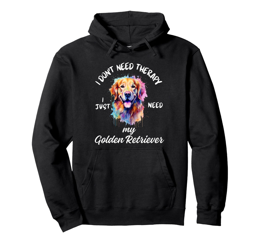 Golden Retriever Lover Therapy Not Hoodie - Fun Novelty Design for Adults - T-Shirt, Sweatshirt, Hoodie