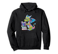 Bookworm Book Lover Dragon Reading Hoodie - Casual Everyday Wear for Adults - T-Shirt, Sweatshirt, Hoodie