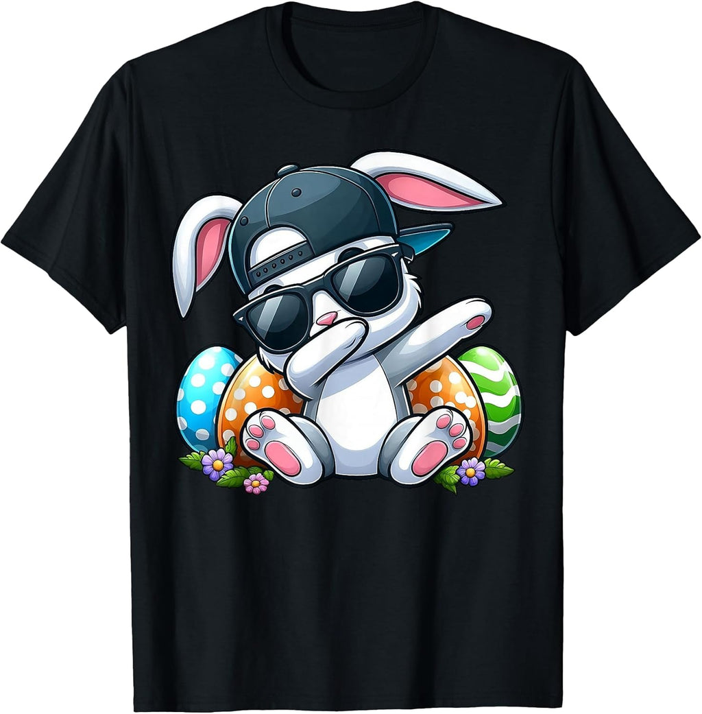 Funny Easter Day Eggs Dabbing Rabbit Shirts Gifts Unisex T-shirt, Sweatshirt, Hoodie, Long Sleeve Tee - T-Shirt, Sweatshirt, Hoodie