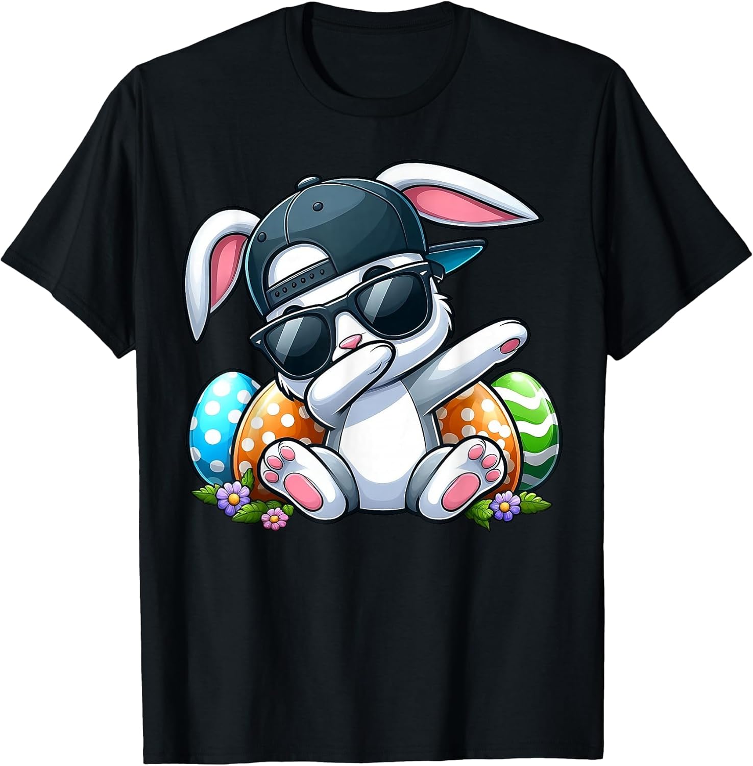 Funny Easter Day Eggs Dabbing Rabbit Shirts Gifts Unisex T-shirt, Sweatshirt, Hoodie, Long Sleeve Tee - T-Shirt, Sweatshirt, Hoodie