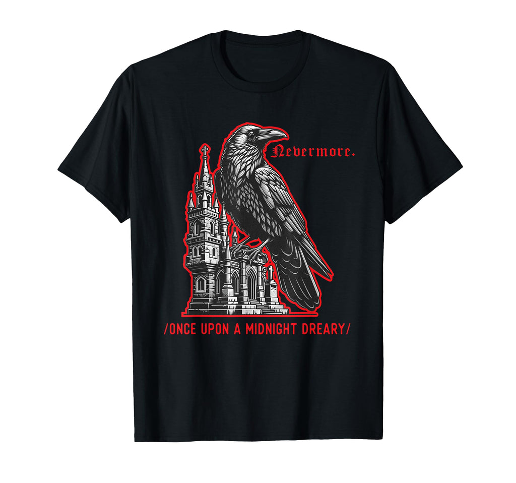Edgar Allan Poe Raven T-Shirt - Graphic Print Men Women - T-Shirt, Sweatshirt, Hoodie