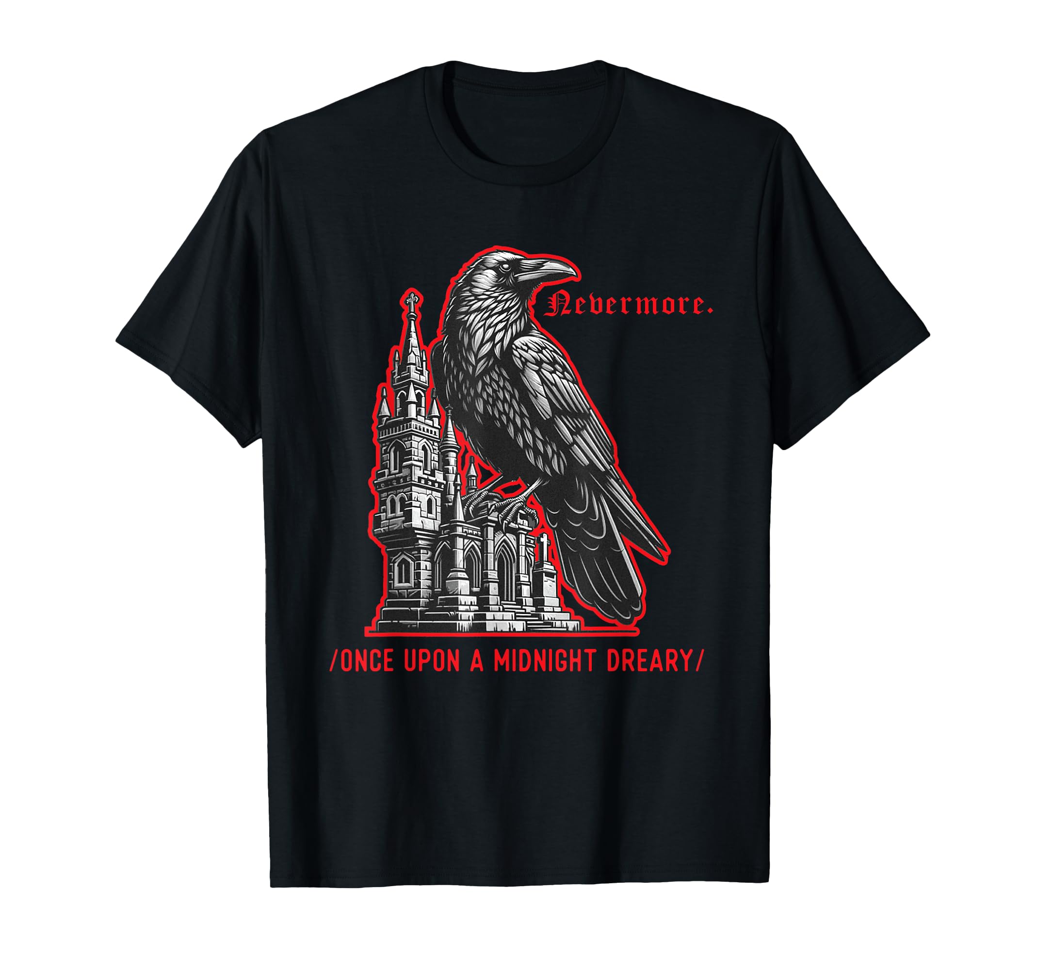Edgar Allan Poe Raven T-Shirt - Graphic Print Men Women - T-Shirt, Sweatshirt, Hoodie