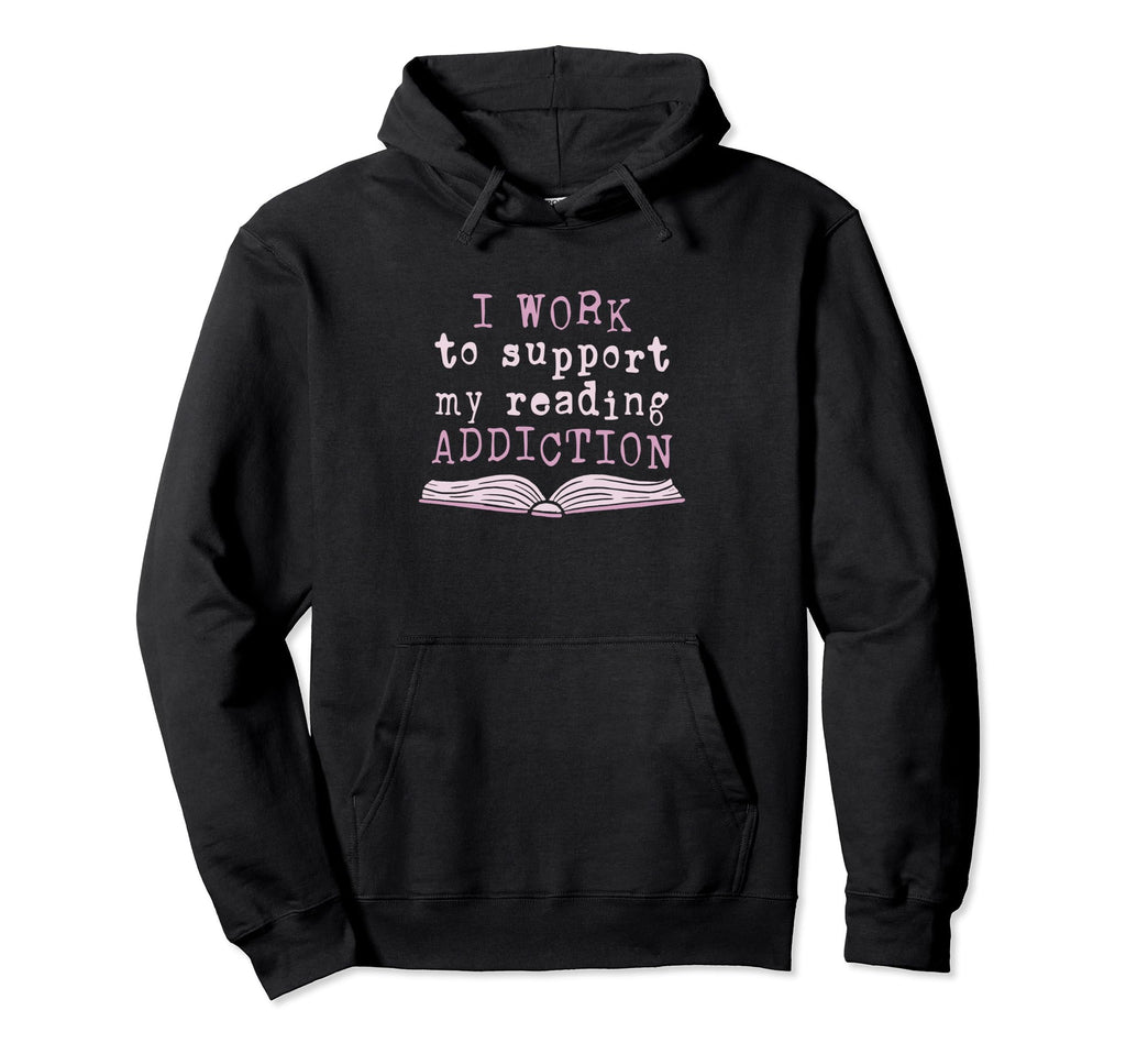 Library And Bookworm Book And Reading Hoodie - Minimalist Print Unisex - T-Shirt, Sweatshirt, Hoodie