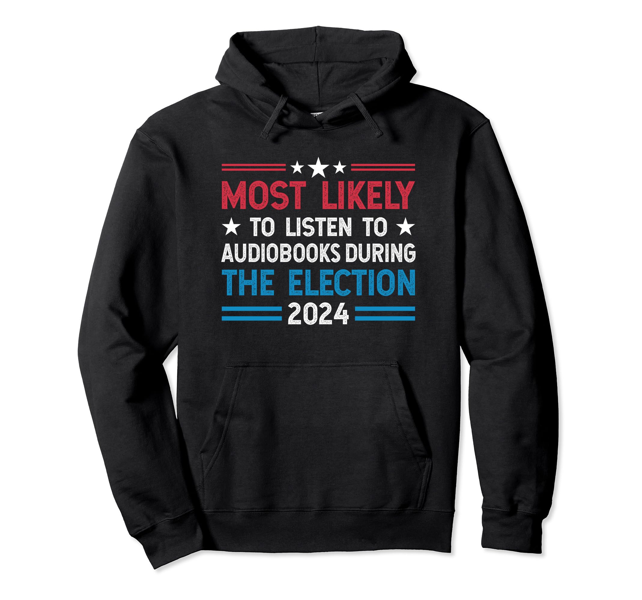 Bookworm Audiobook Lover Presidential Hoodie - Minimalist Print for Adults - T-Shirt, Sweatshirt, Hoodie