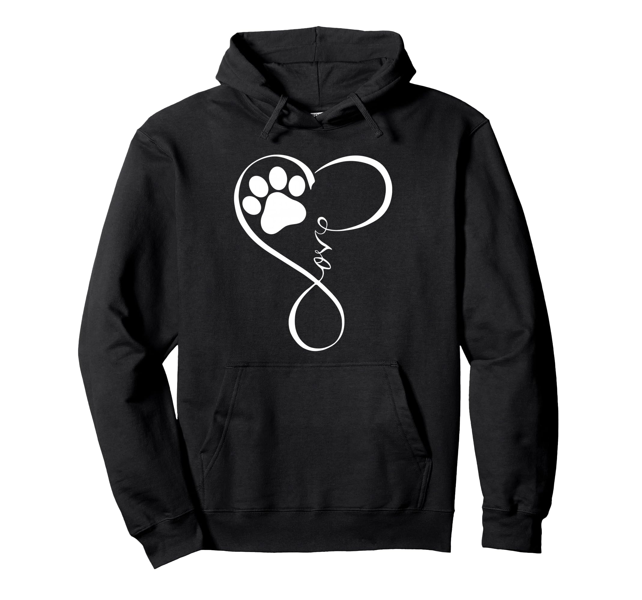 Dog Fun Pawprint Love Dogs Hoodies Hoodie - Trendy Graphic Men Women - T-Shirt, Sweatshirt, Hoodie