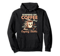 Mental Health Anxiety Running Coffee Hoodie - Aesthetic Graphic Men Women - T-Shirt, Sweatshirt, Hoodie