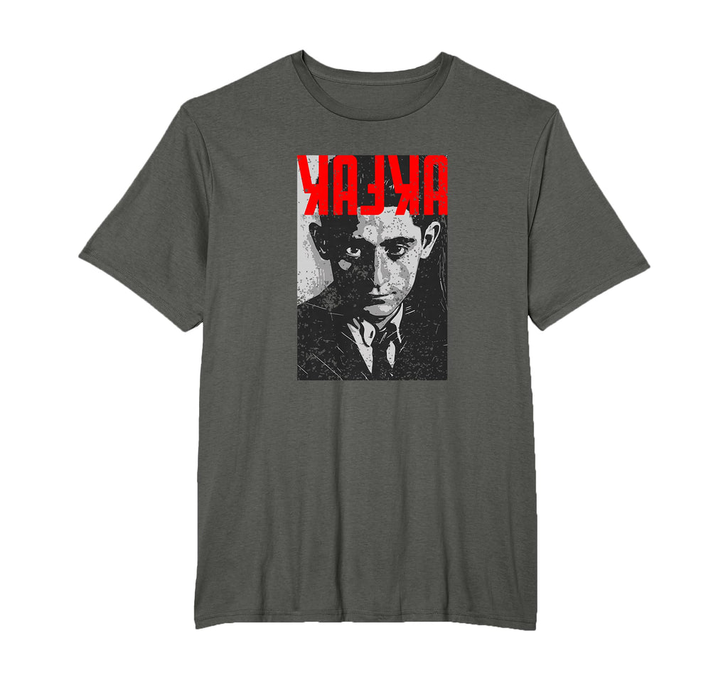 Kafka Franz Portrait Books And Literature T-Shirt - Custom Art Print Unisex - T-Shirt, Sweatshirt, Hoodie