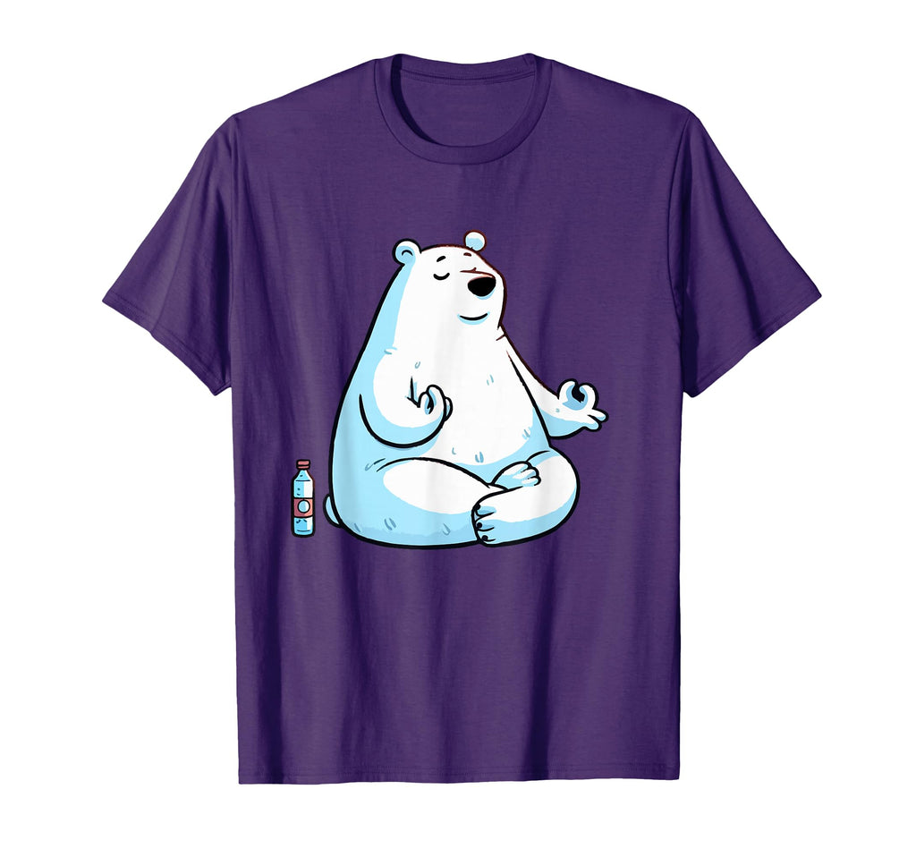 Meditation Polar Bear Yoga Pose T-Shirt - Streetwear Style Men Women - T-Shirt, Sweatshirt, Hoodie