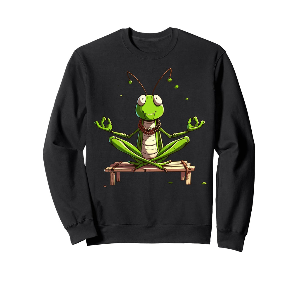 Meditation Grasshopper Yoga Pose Sweatshirt - Custom Art Print Men Women - T-Shirt, Sweatshirt, Hoodie