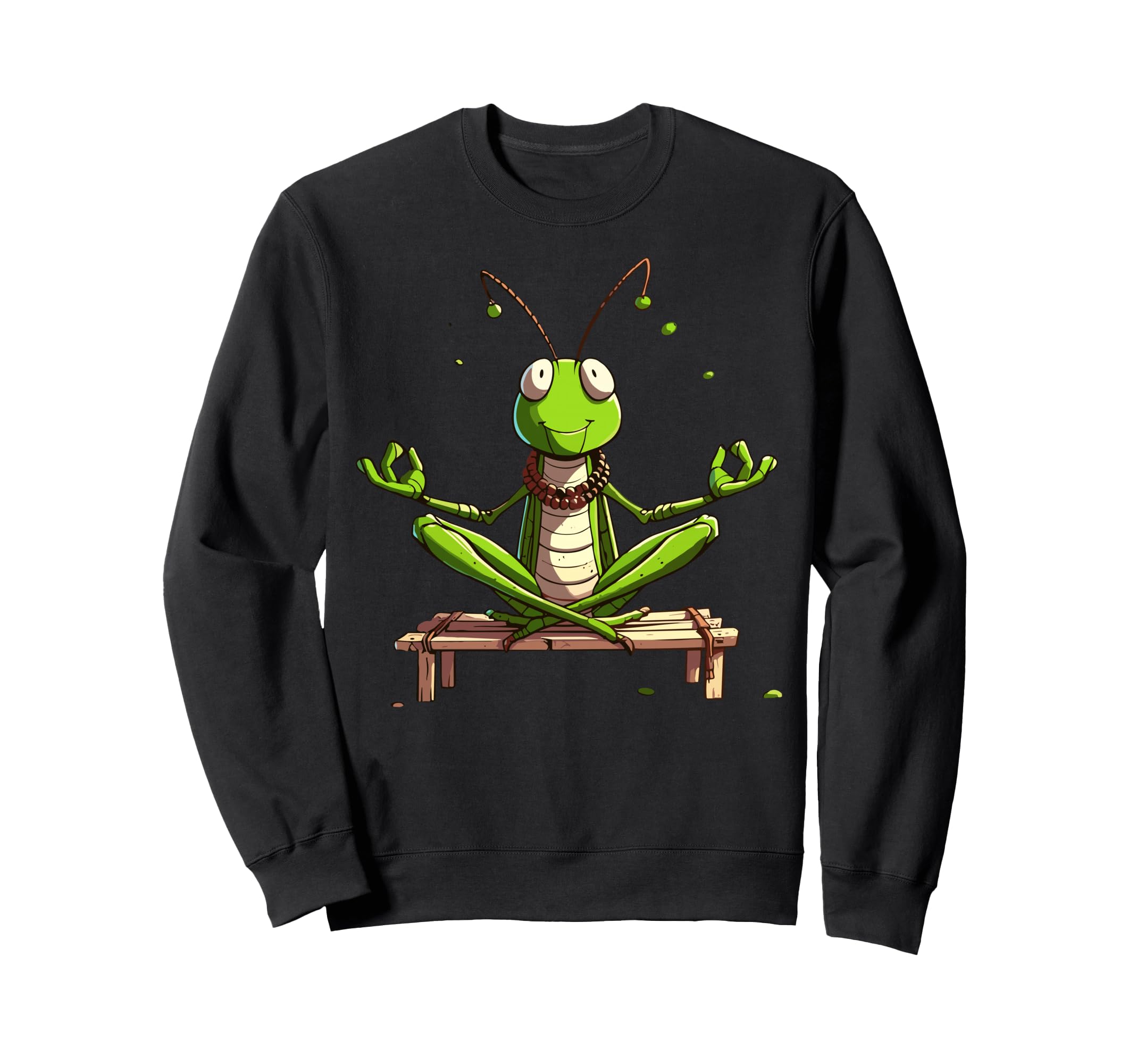 Meditation Grasshopper Yoga Pose Sweatshirt - Custom Art Print Men Women - T-Shirt, Sweatshirt, Hoodie
