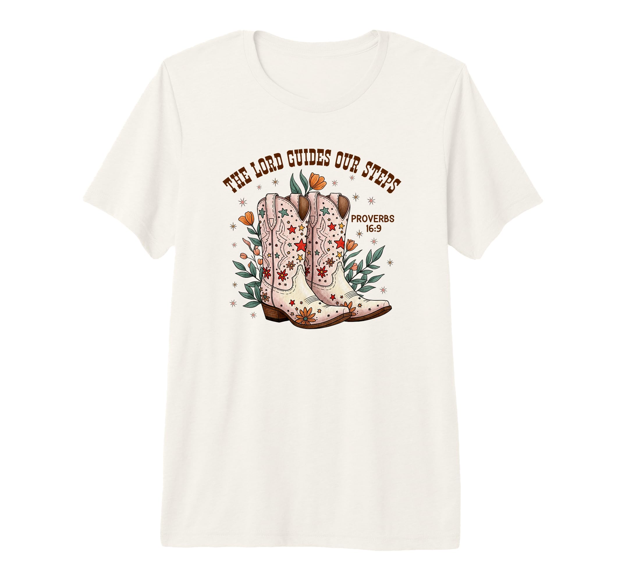 Lord Guides Our Steps Proverbs 16 9 T-Shirt - Custom Art Print Men Women - T-Shirt, Sweatshirt, Hoodie