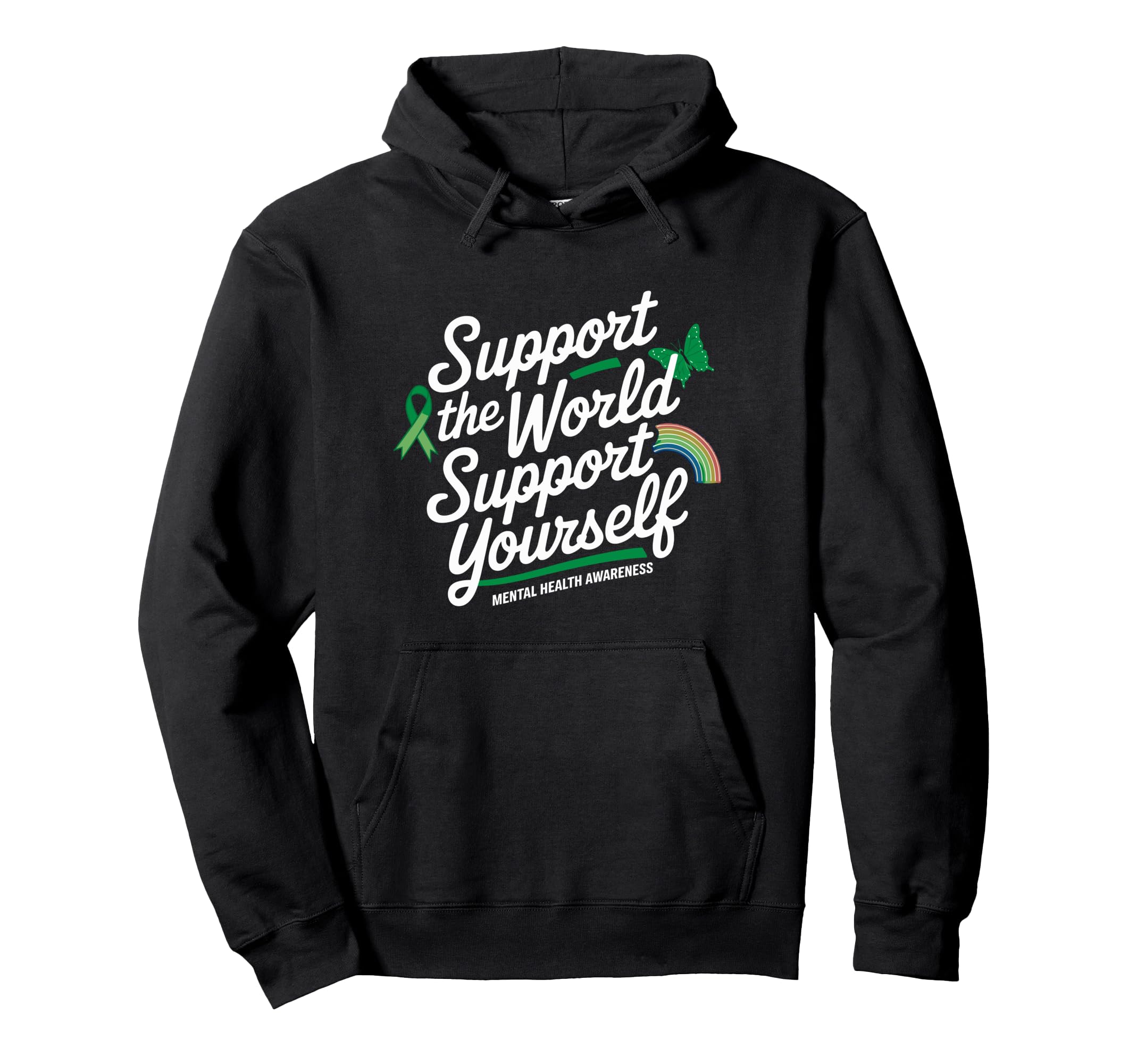 Mental Health Awareness Month Green T-Shirt - Streetwear Style for Adults - T-Shirt, Sweatshirt, Hoodie