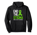 Mental Health Awareness End Stigma Ribbon Hoodie - Novelty Apparel Unisex - T-Shirt, Sweatshirt, Hoodie
