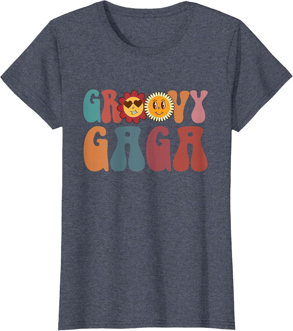Groovy Gaga Mothers Day Unisex T-shirt, Sweatshirt, Hoodie, Long Sleeve Tee - T-Shirt, Sweatshirt, Hoodie